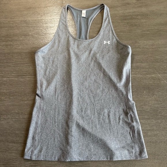 Under Armour Grey Racerback Tank Top S - Picture 1 of 9